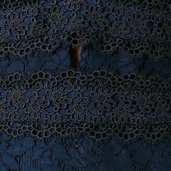 DVF Navy Lace Dress - Picture 3 of 3